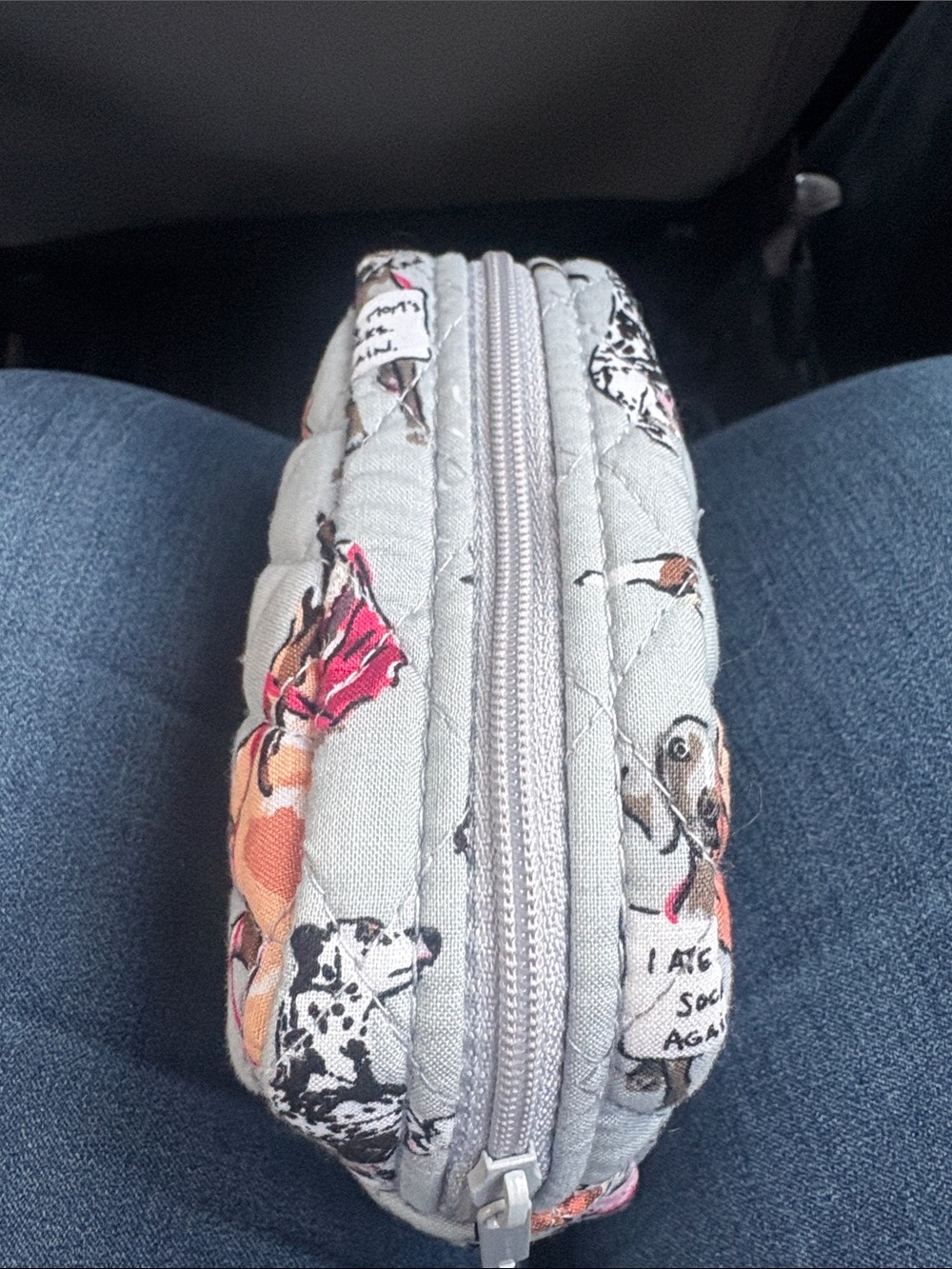Vera Bradley Dog Show Print Clear Cosmetic Case w/ 3 pieces total of 4 pieces - Picture 8 of 10